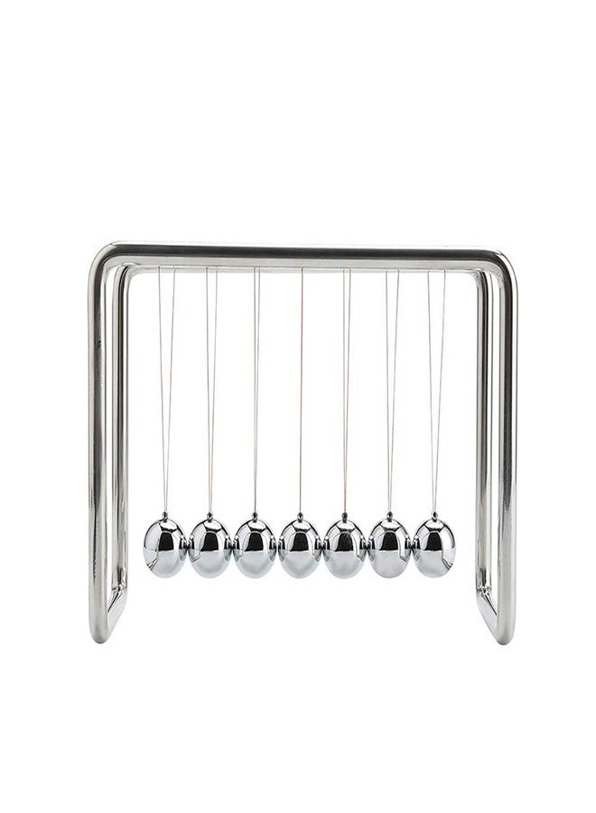 CERROPI Newtons Cradle Pendulum with 7 Balls, Classic Swing Newton Balance Ball, 30+ Sec Swingtime, Science Physics Gadget, Desk Toys & Office Gadgets for Desk Decorations - Image 1